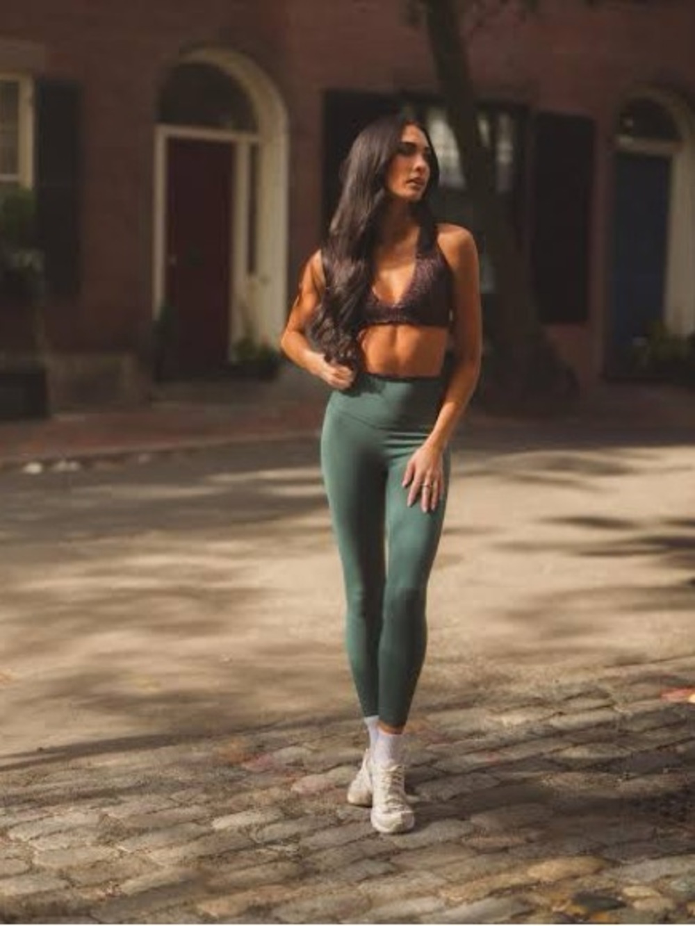 High-Rise Forest Green Workout Leggings
